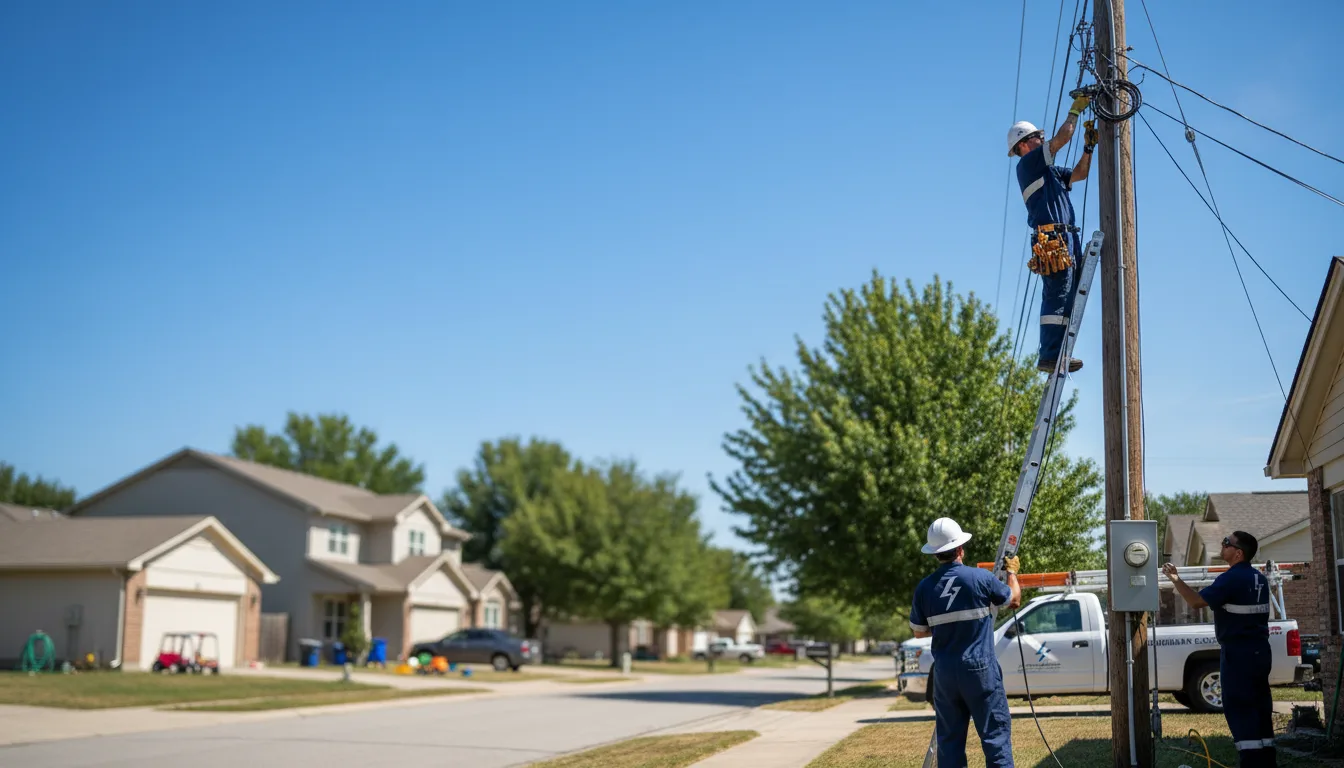 Residential electrician providing installation services in Pocahontas, IL
